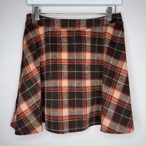 Plaid Skater Lined Mini Skirt